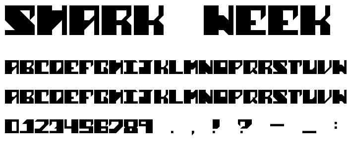 Shark Week Regular font